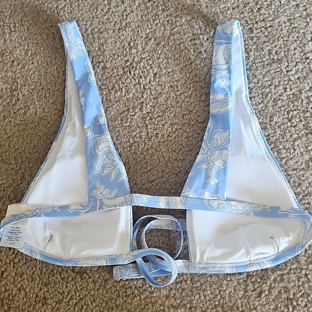 L*Space Avery Bali Blooms Bikini Top Size Large